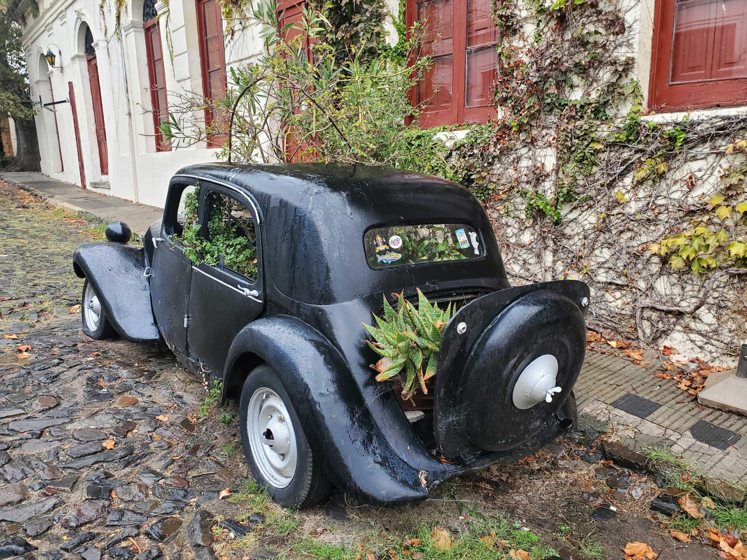 Vintage car planter