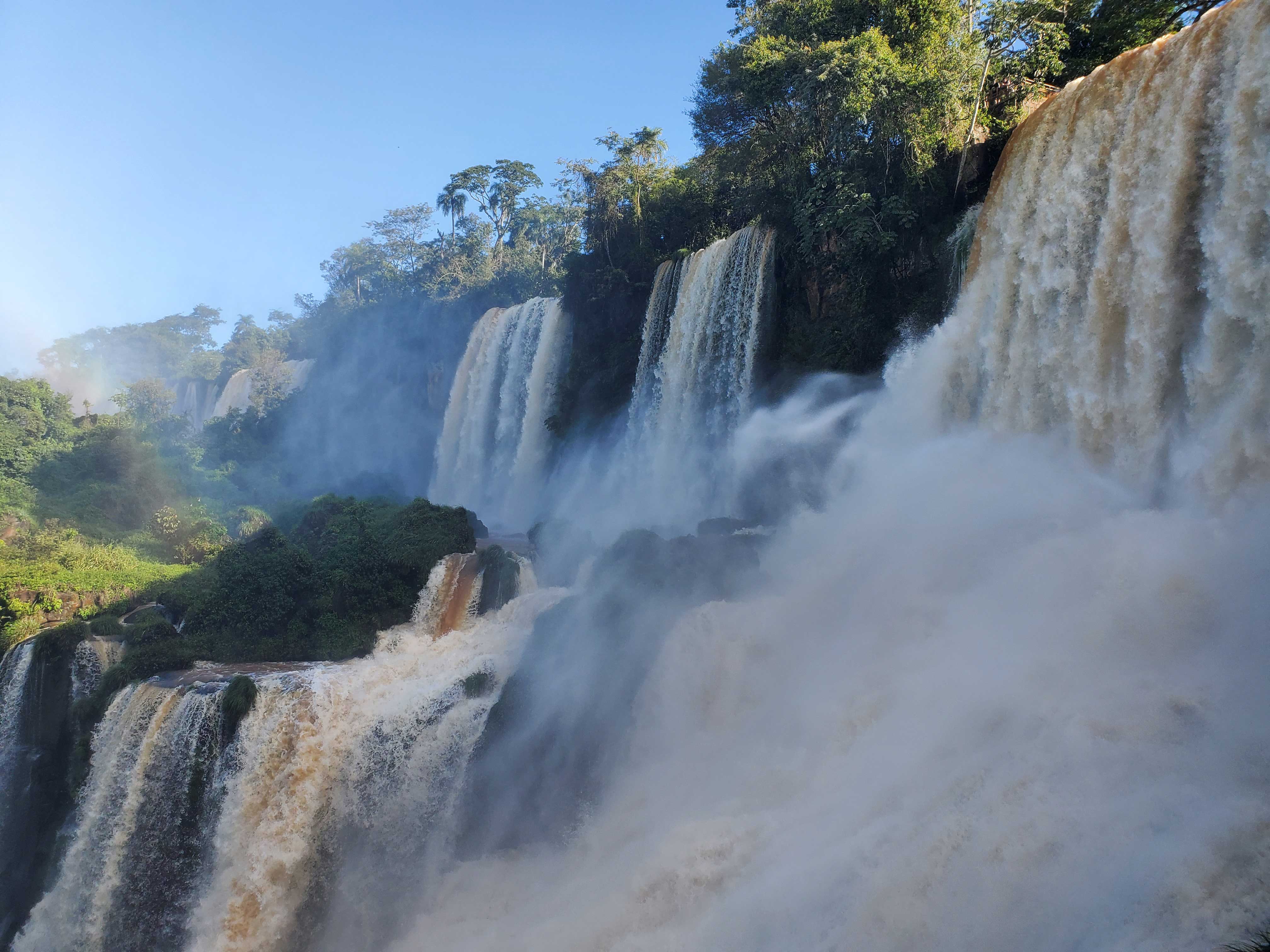 View of the Dos Hermanas waterfalls.