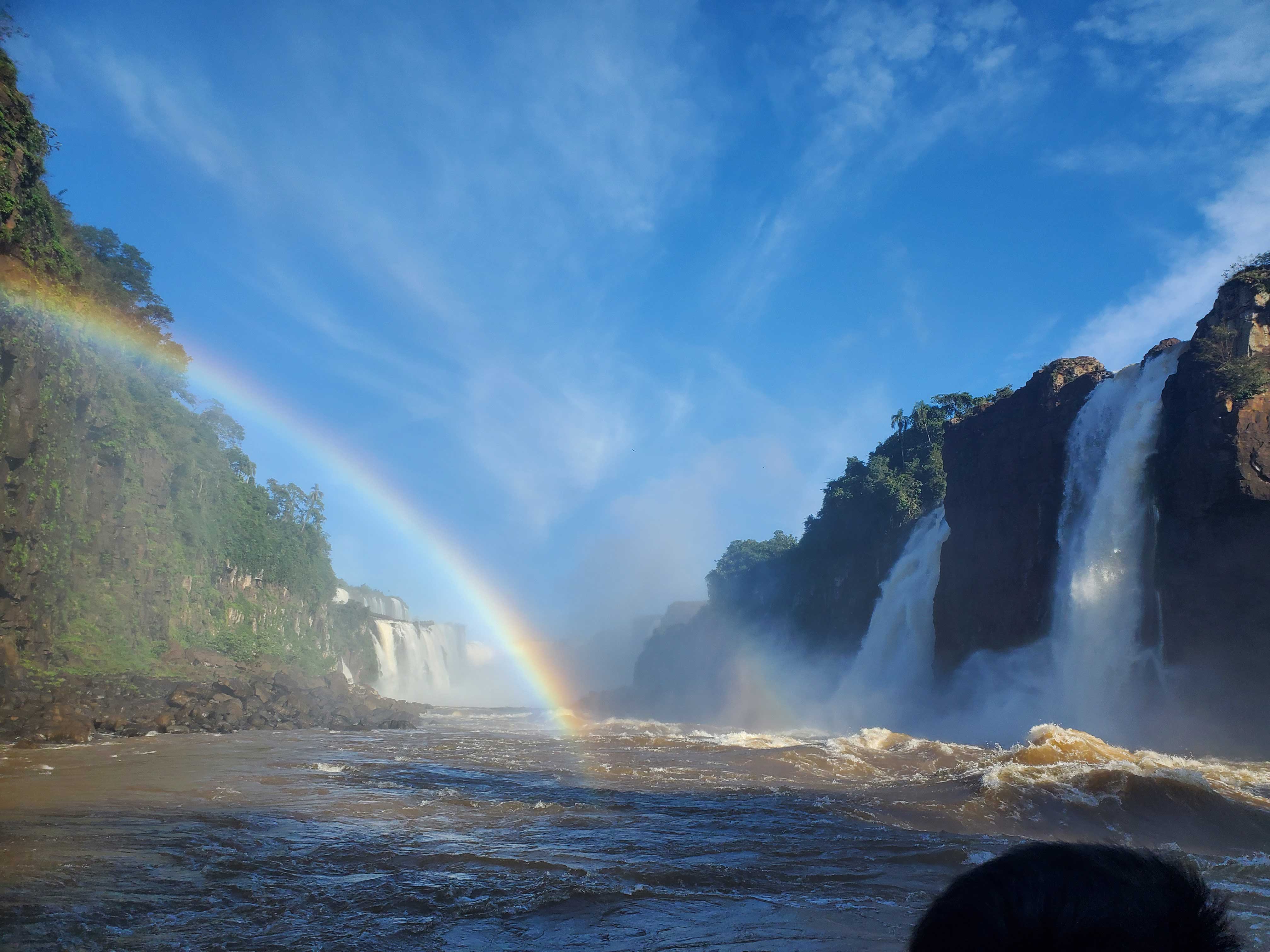 Below Iguazu Falls on the river.