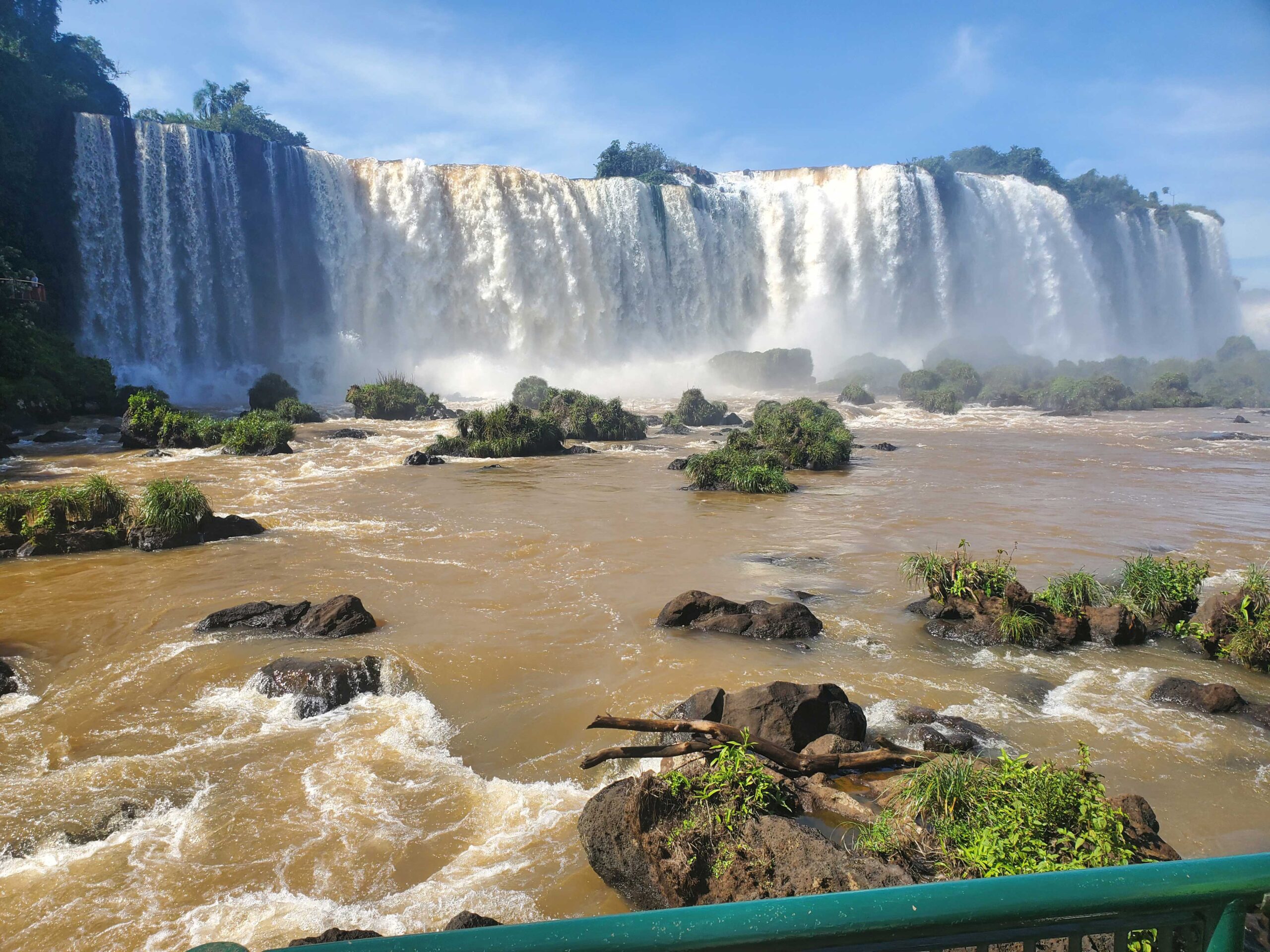 Iguazu Falls viewed from Brazil.