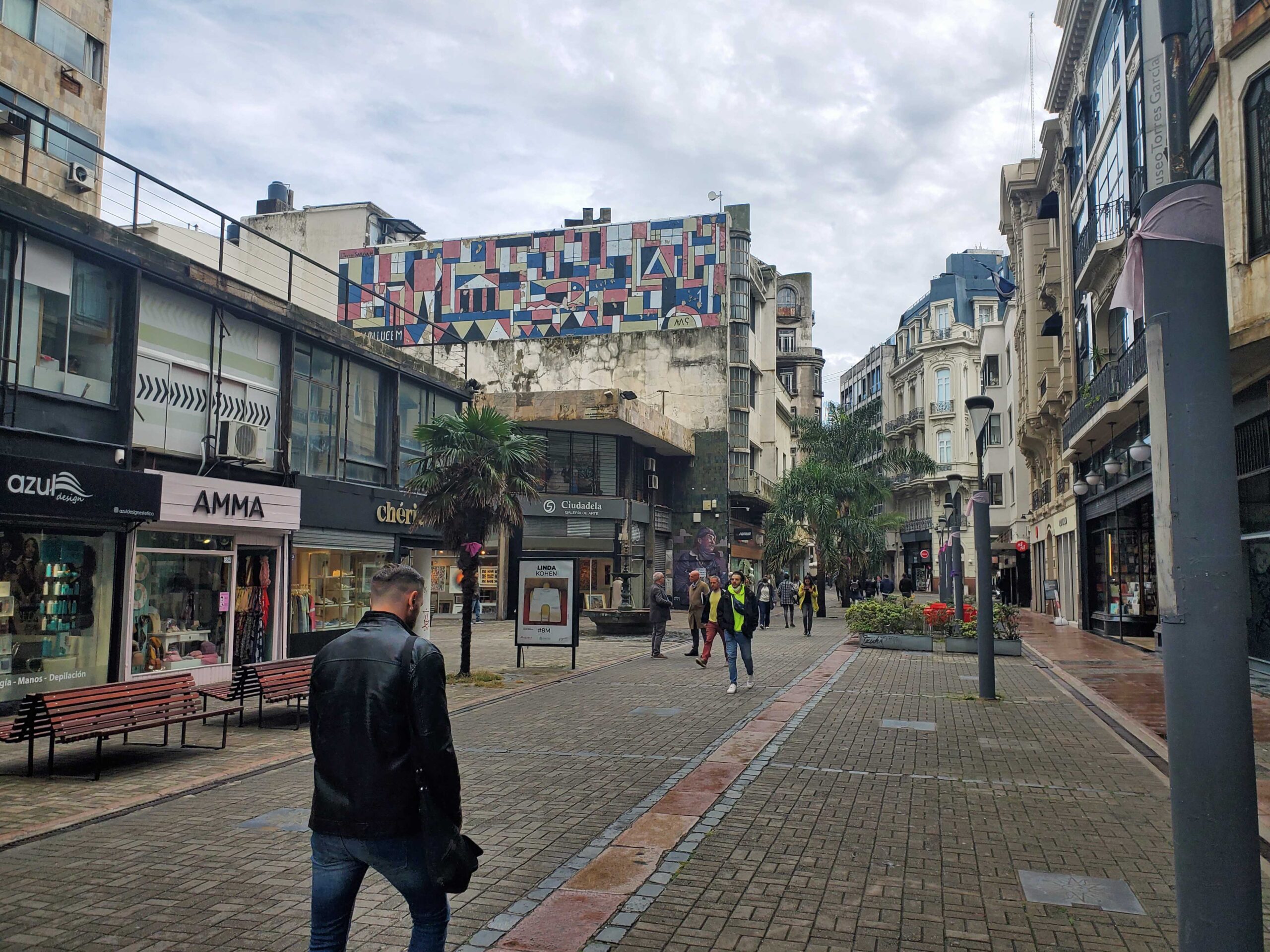 Pedestrian street in Montevideo.
