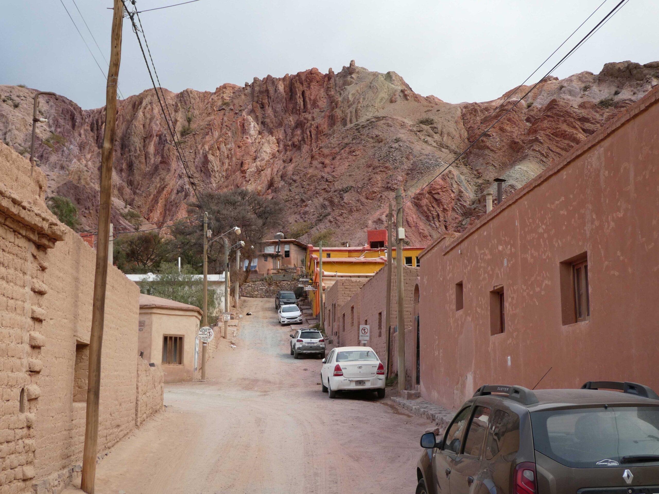 Town of Purmamarca at the base of Cerro de los Siete Colores