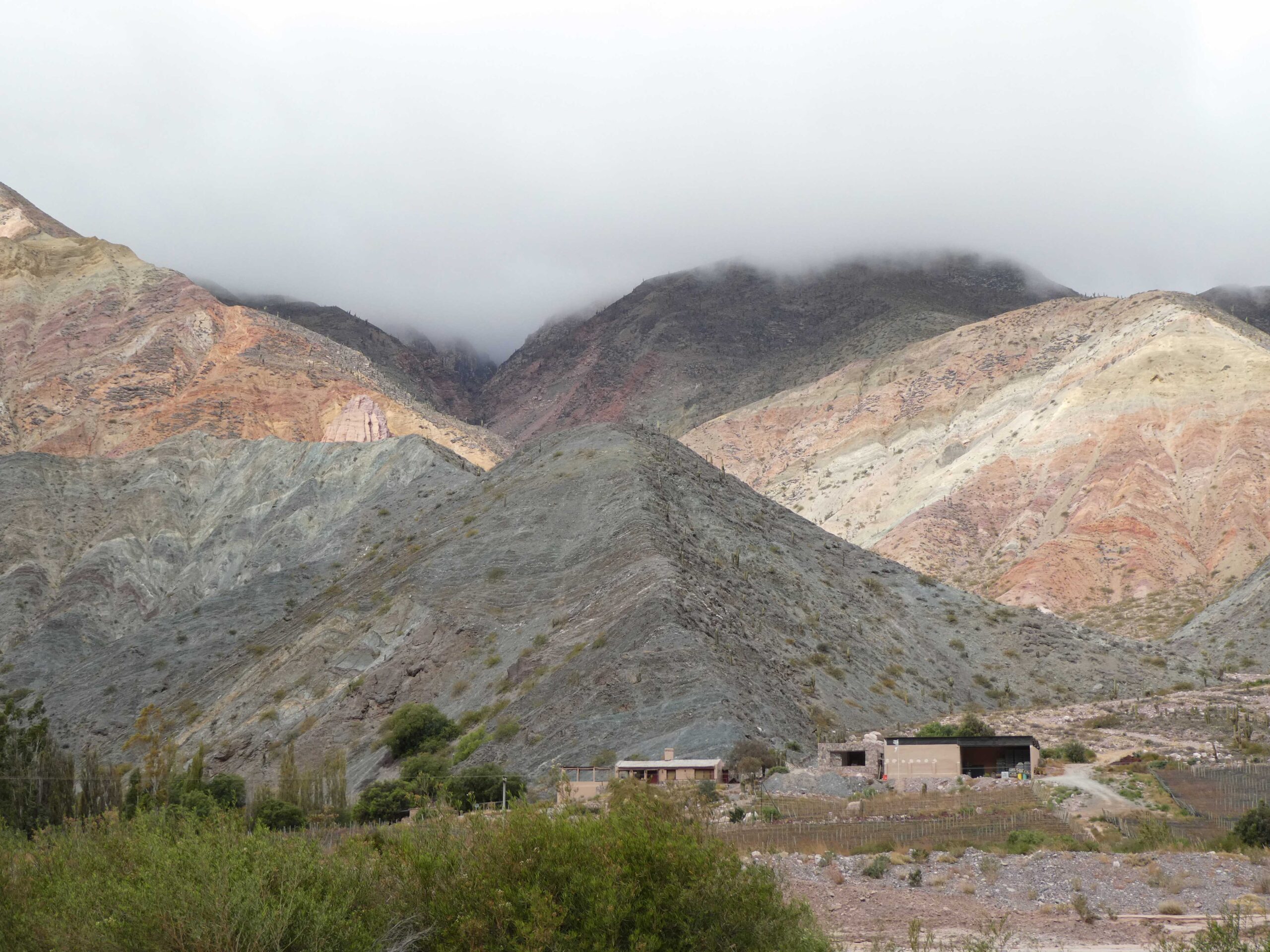 Colored mountains along PR9.