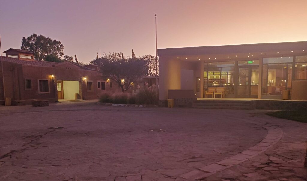 Casa de Don Tomas in San Pedro de Atacama at sunset