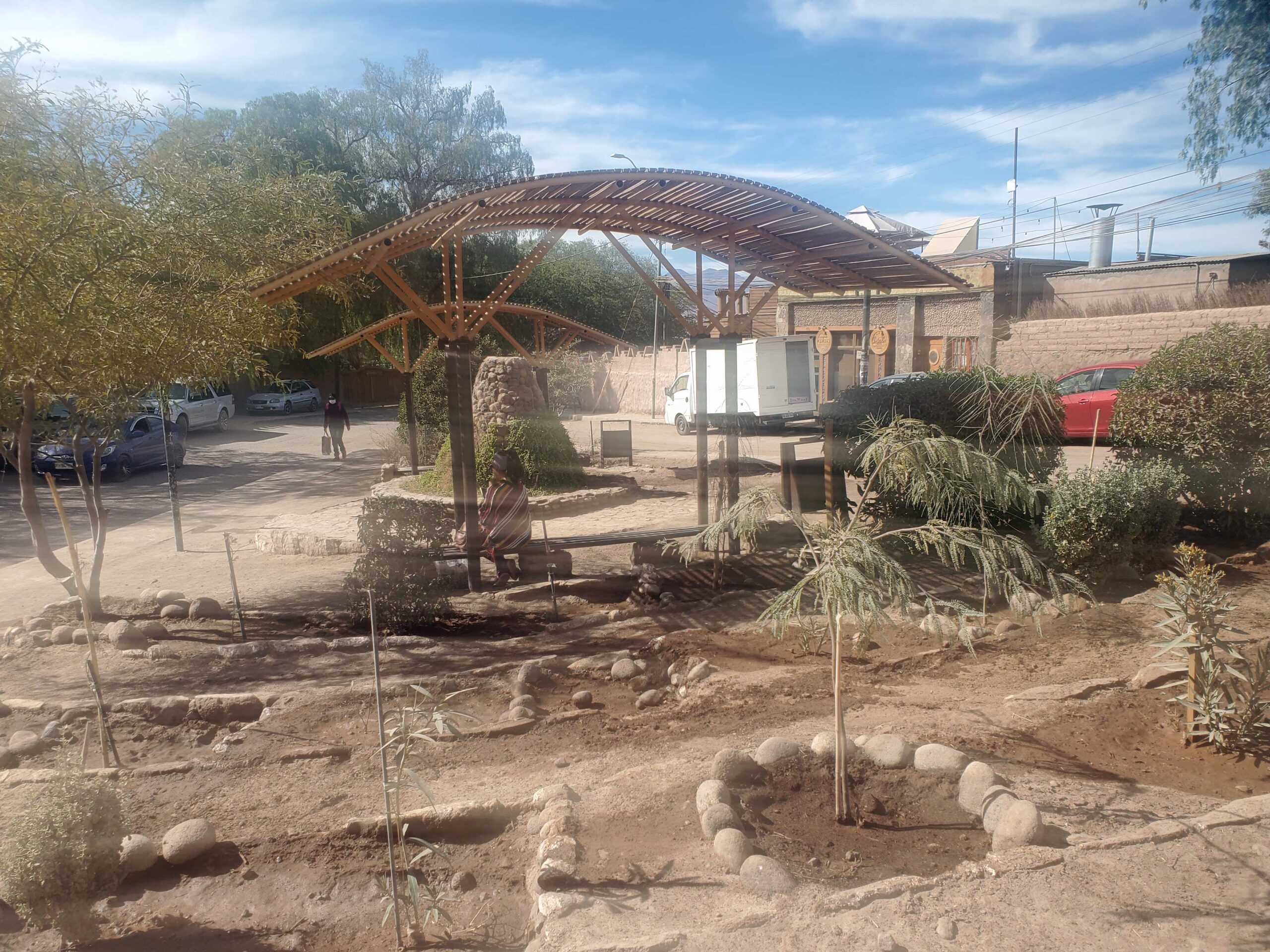 Main bus stop in San Pedro de Atacama
