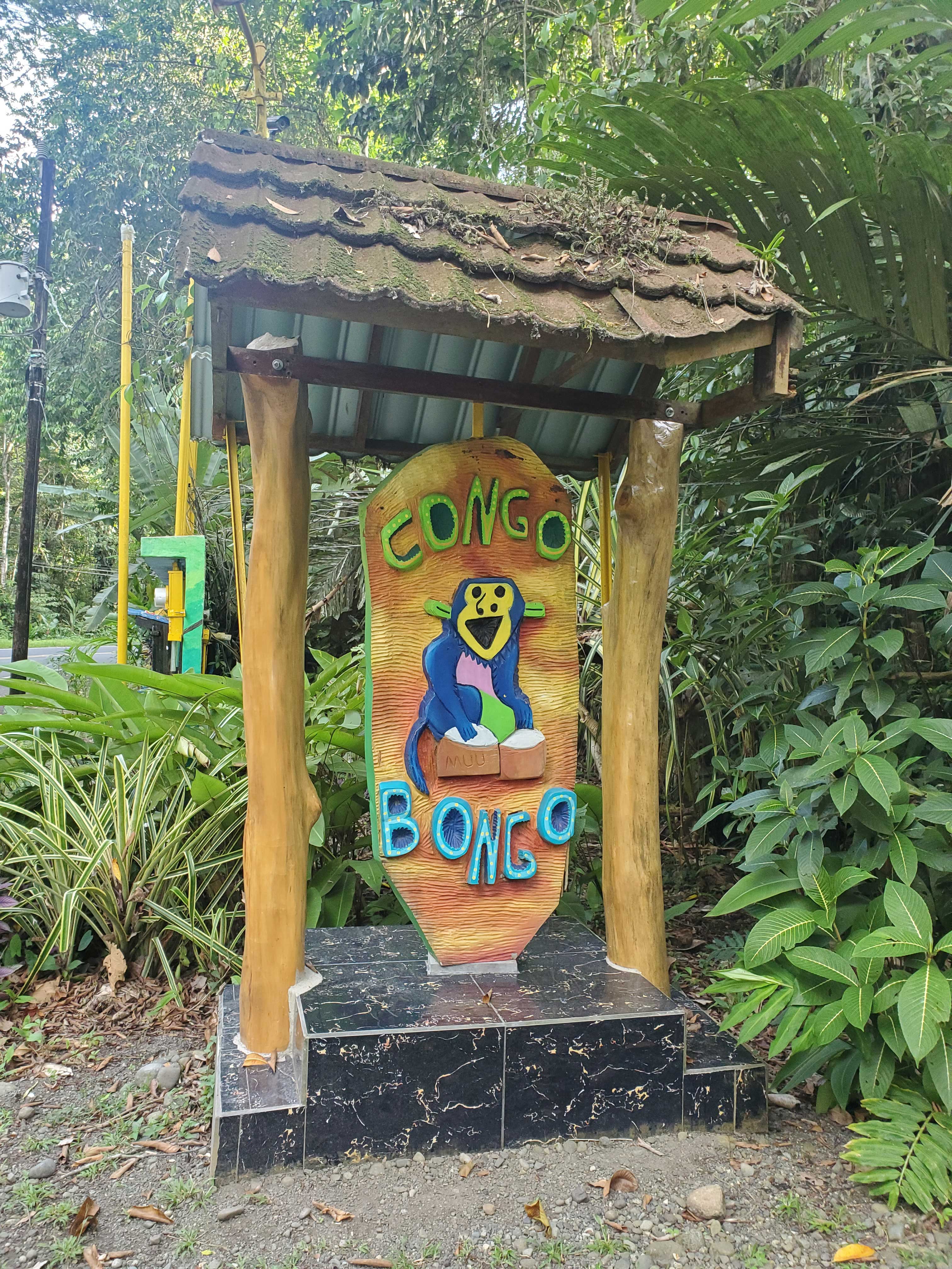 Sign at Congo Bongo in Manzanillo, Costa Rica