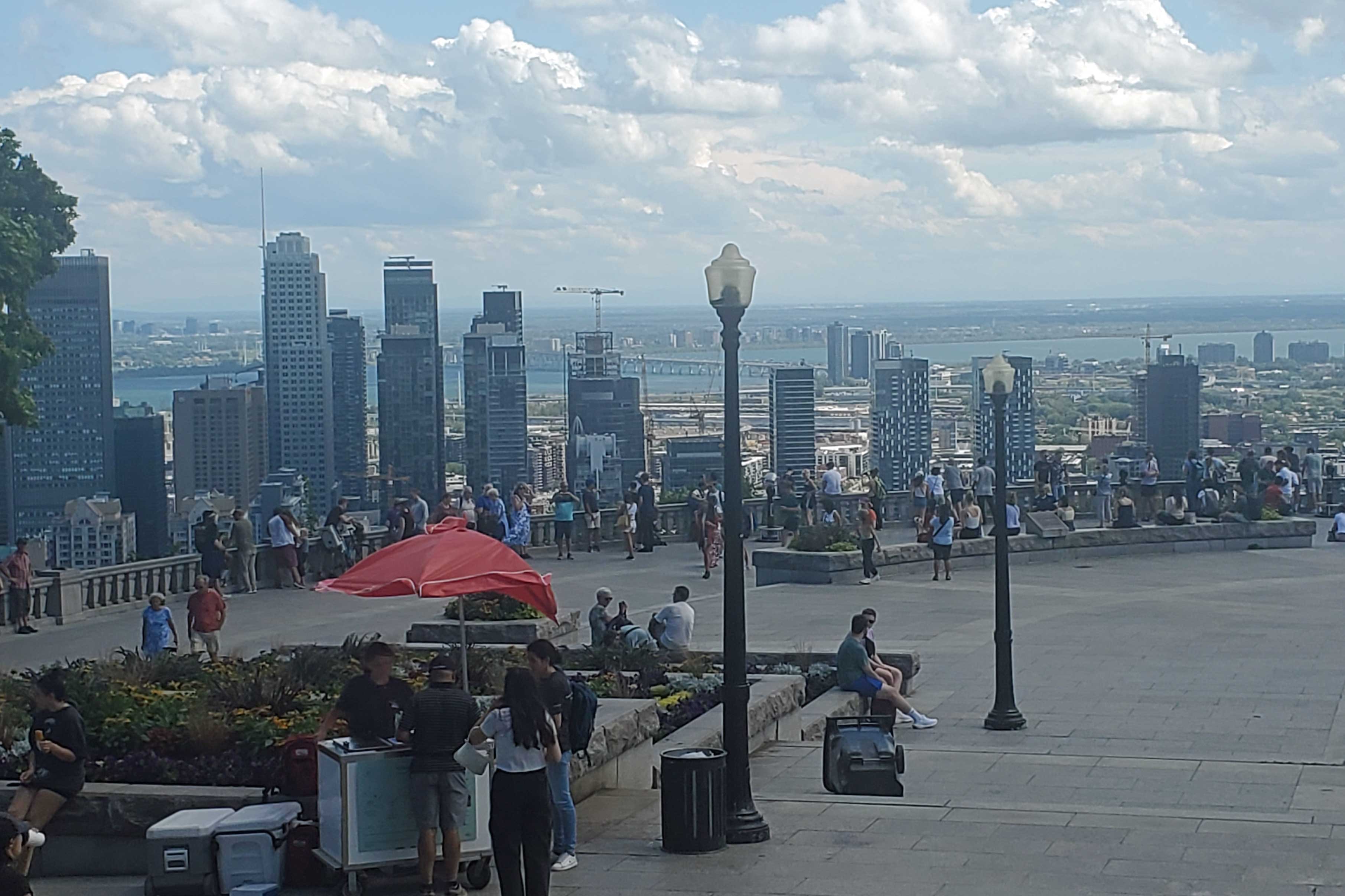 View of downtown Montreal from Mont Royal