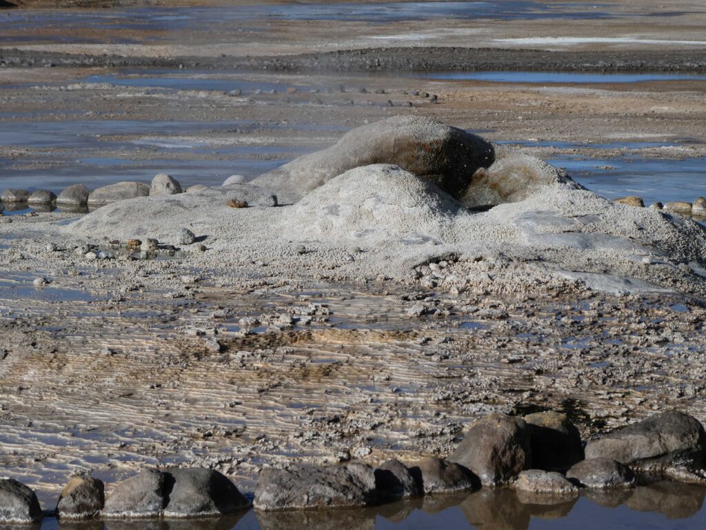 Mound in the geyser field at El Tatio