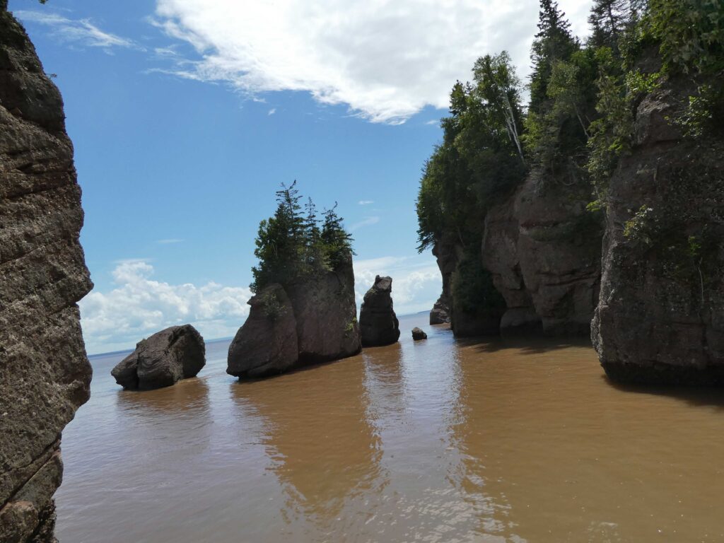Hopewell Rocks at high tide