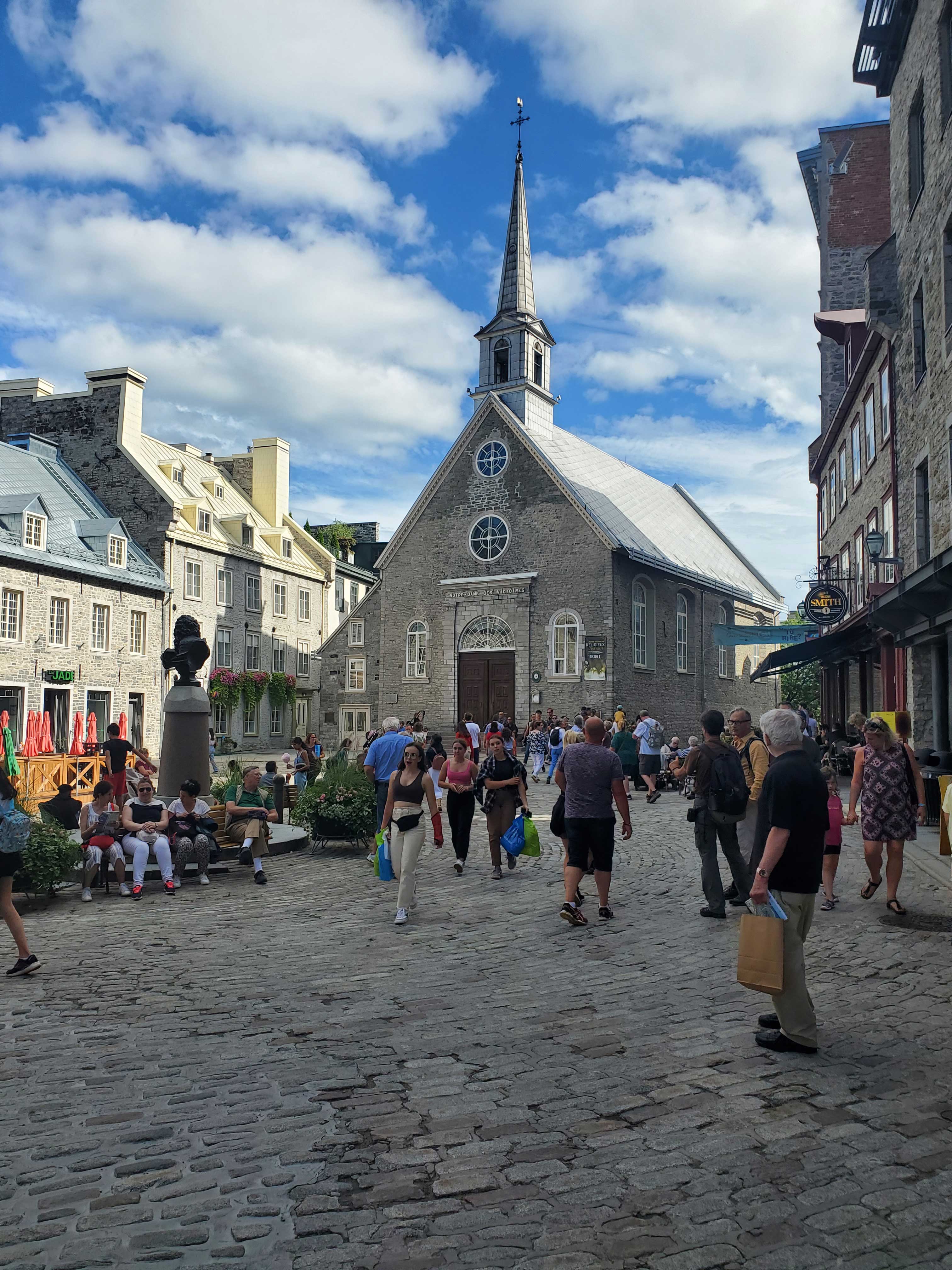 Notre Dame des Victoires church in the Petit Champlain