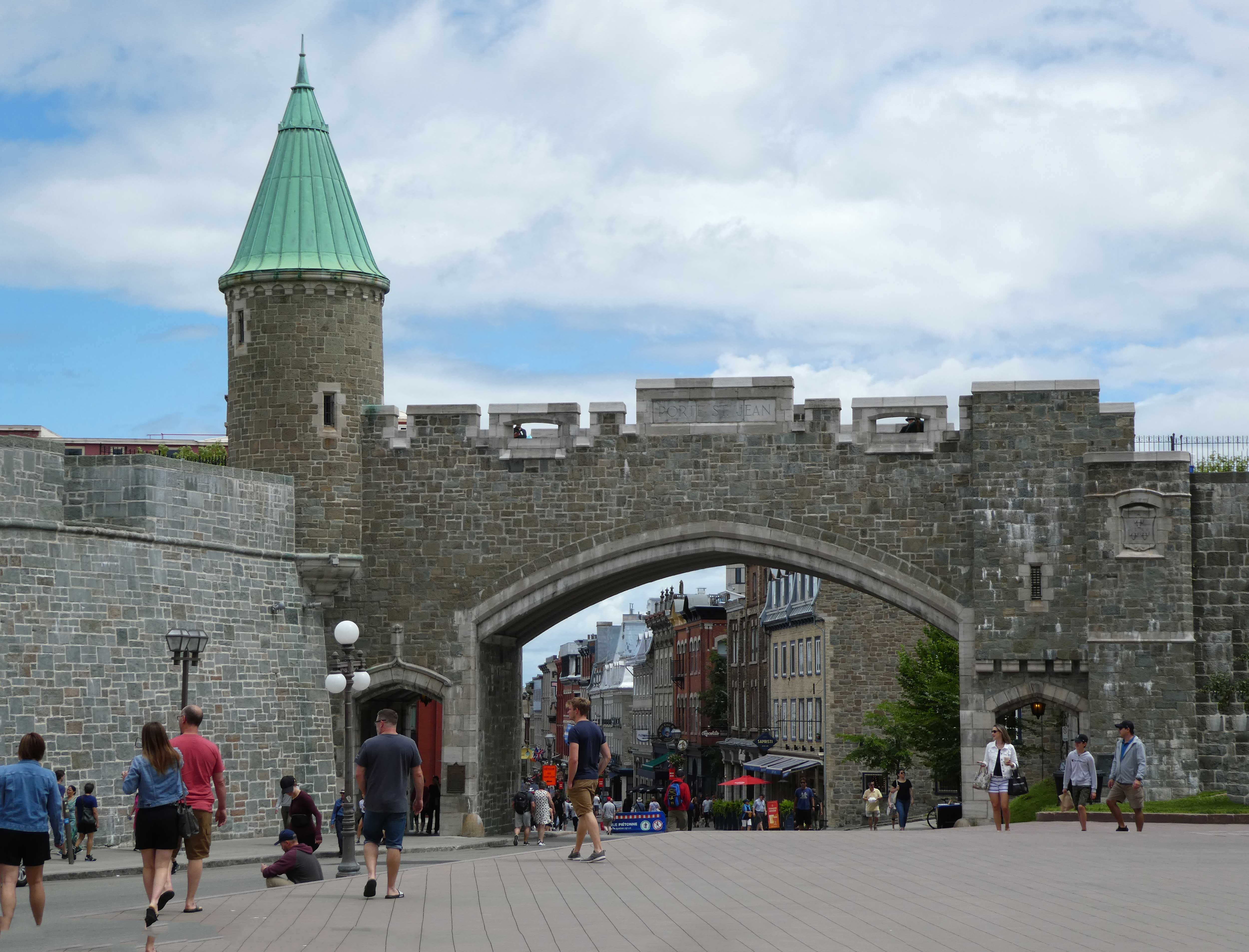 St. John's Gate outside the walls of Old Town Quebec