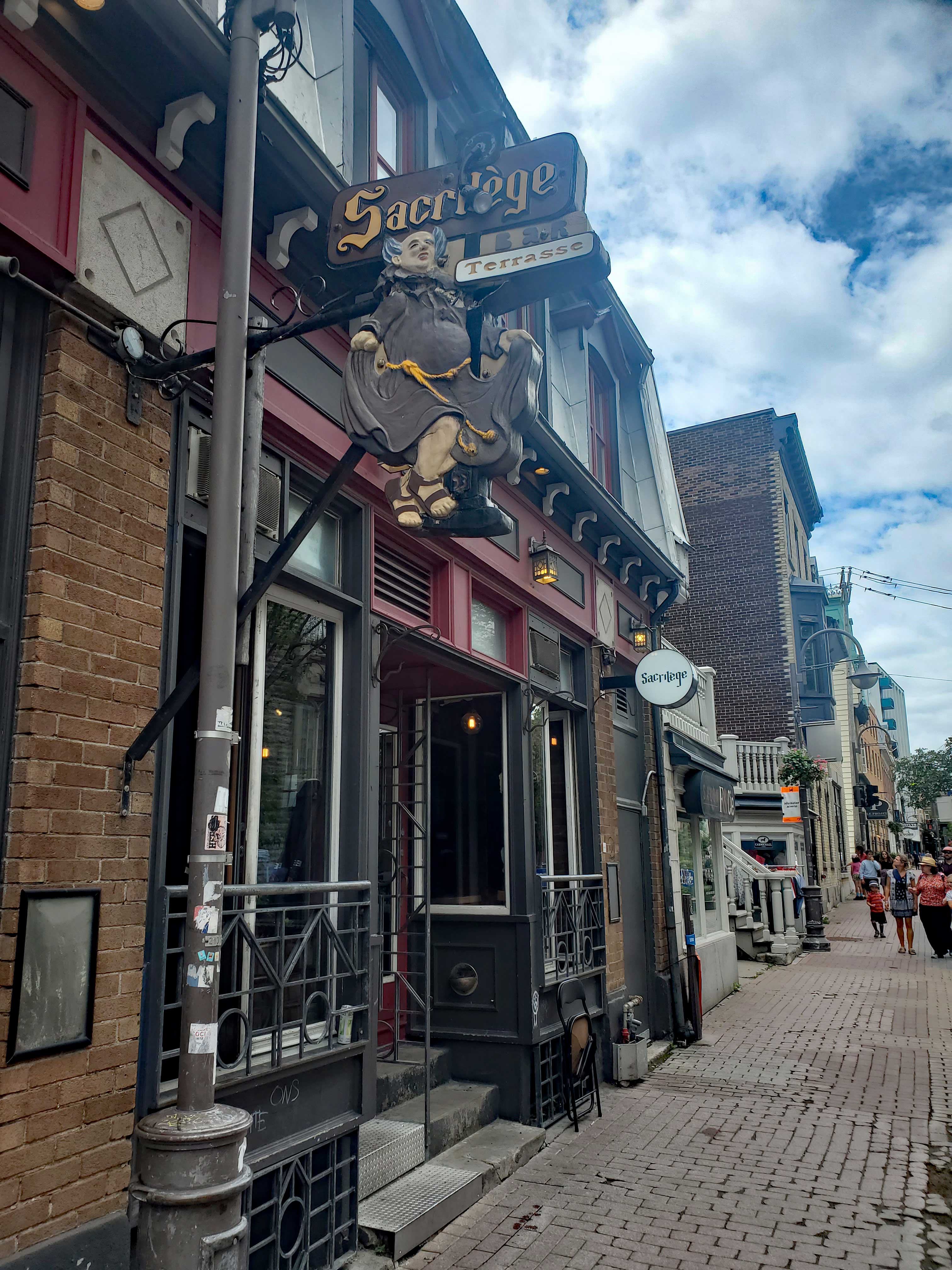 Sacrilege Bar on Rue St. John in Quebec City 