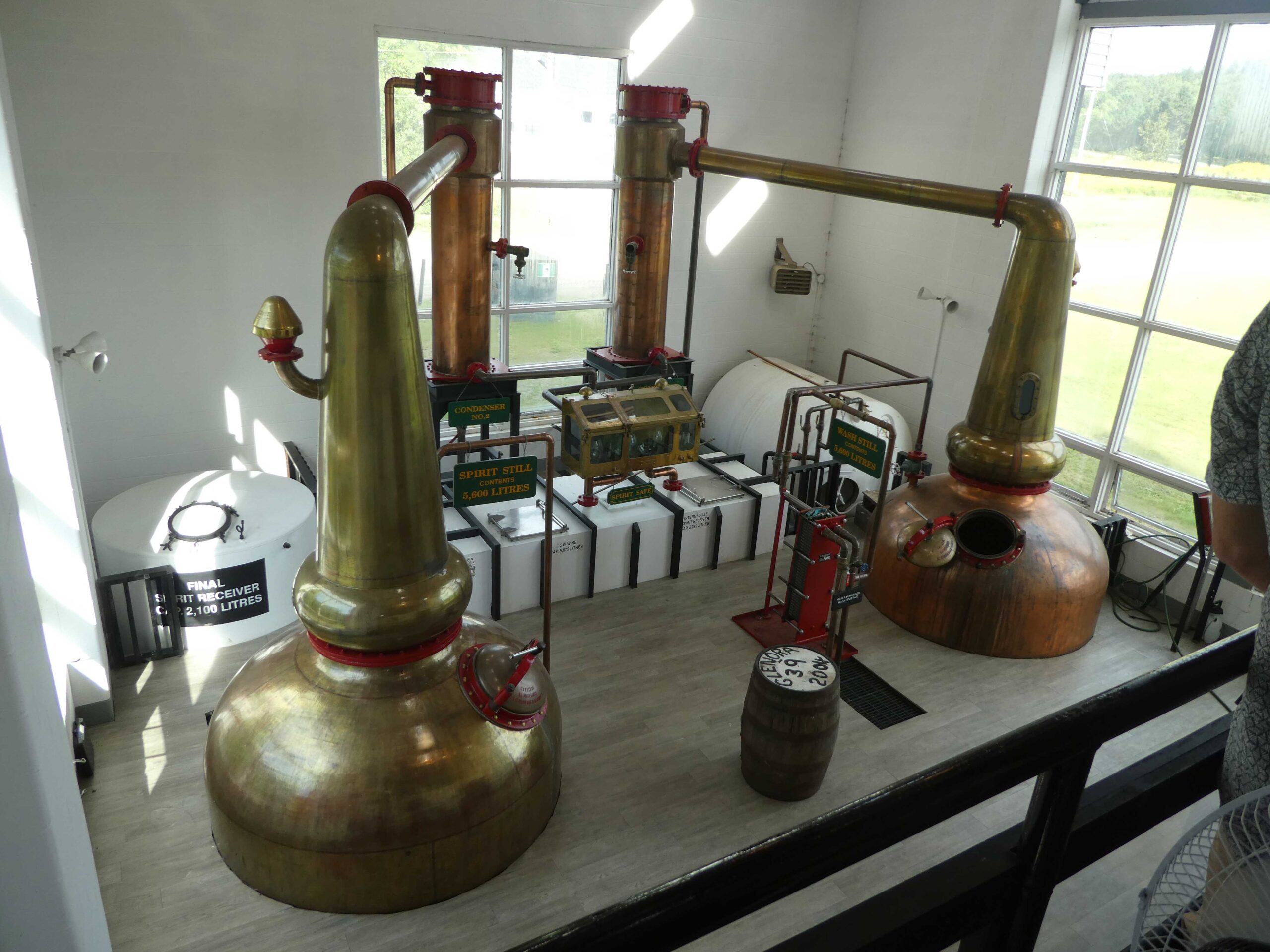 The stills at Glennora Distillery, Cape Breton Island, Nova Scotia
