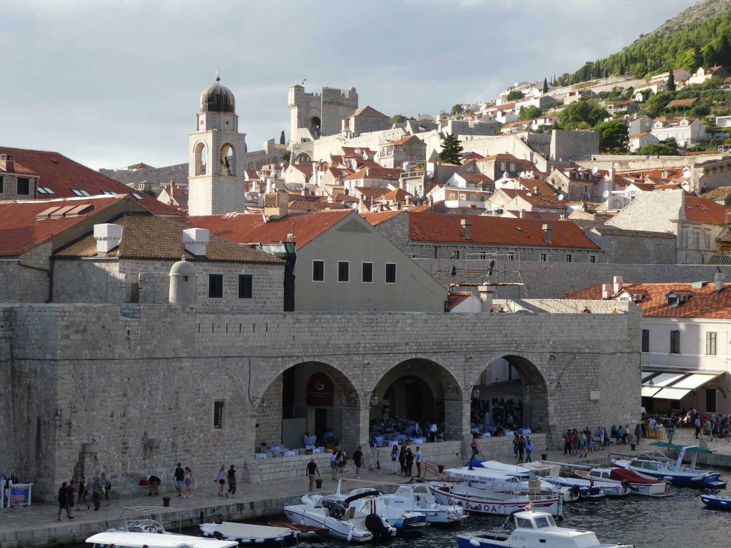 The walls at the Old Port in Dubrovnik