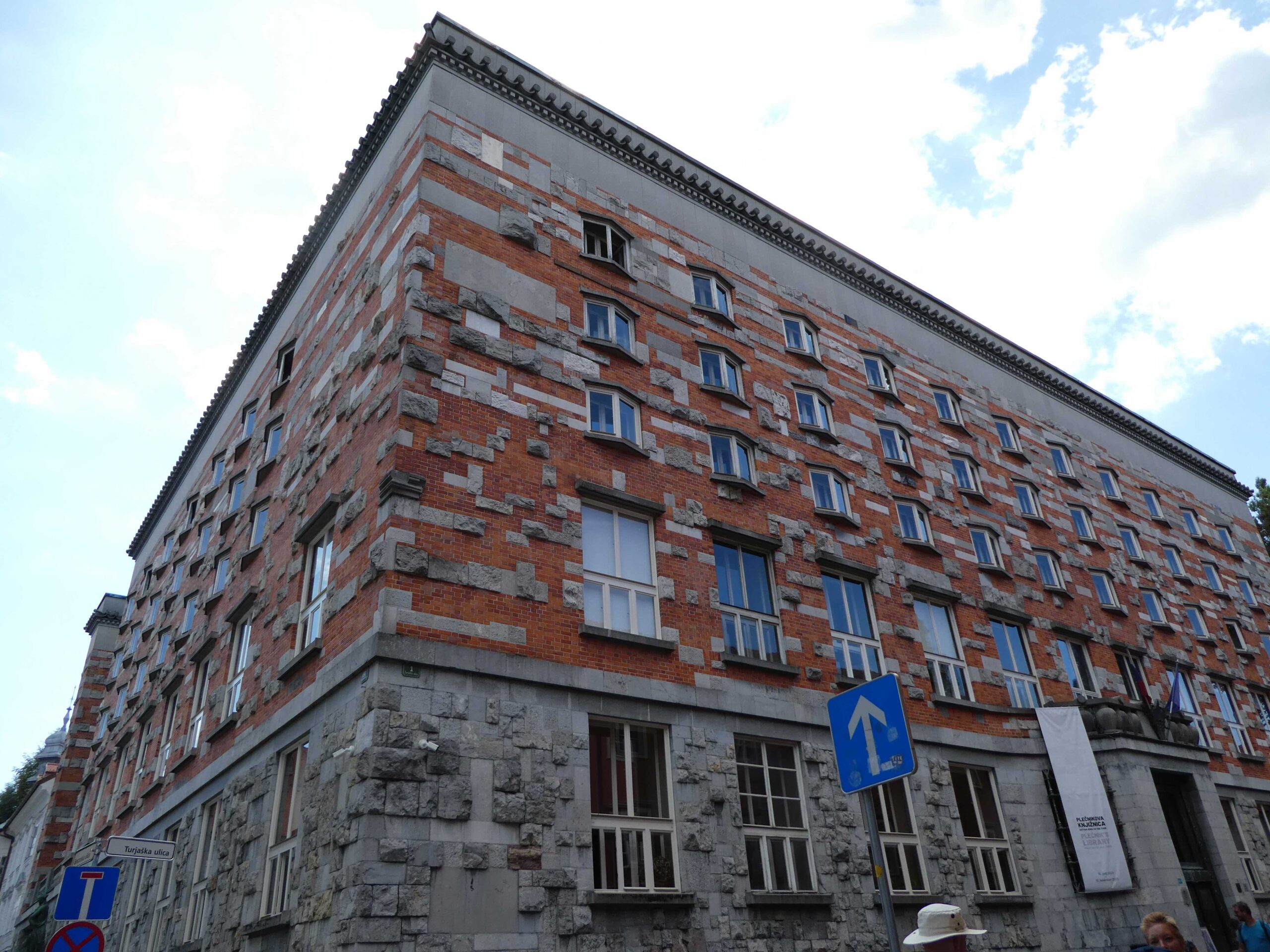 Plečnik designed library on the university campus in Ljubljana