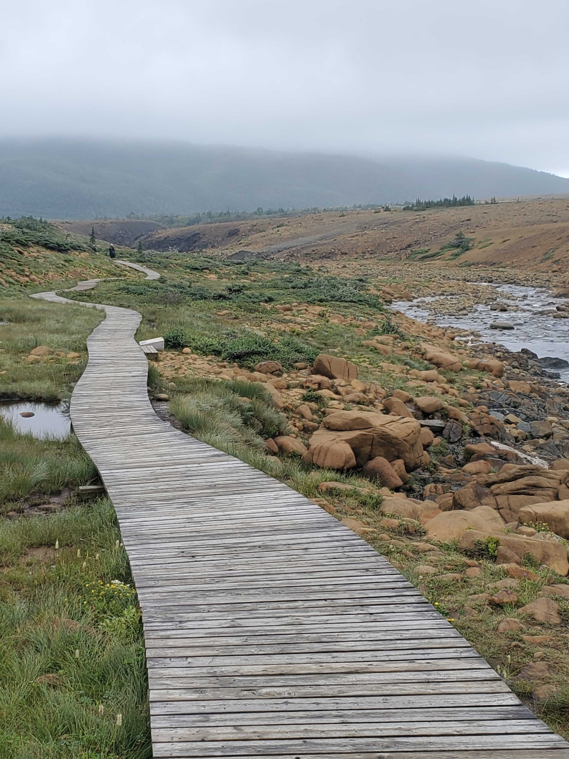 The Tablelands boardwalk in Gros Morne National Park, Newfoundland