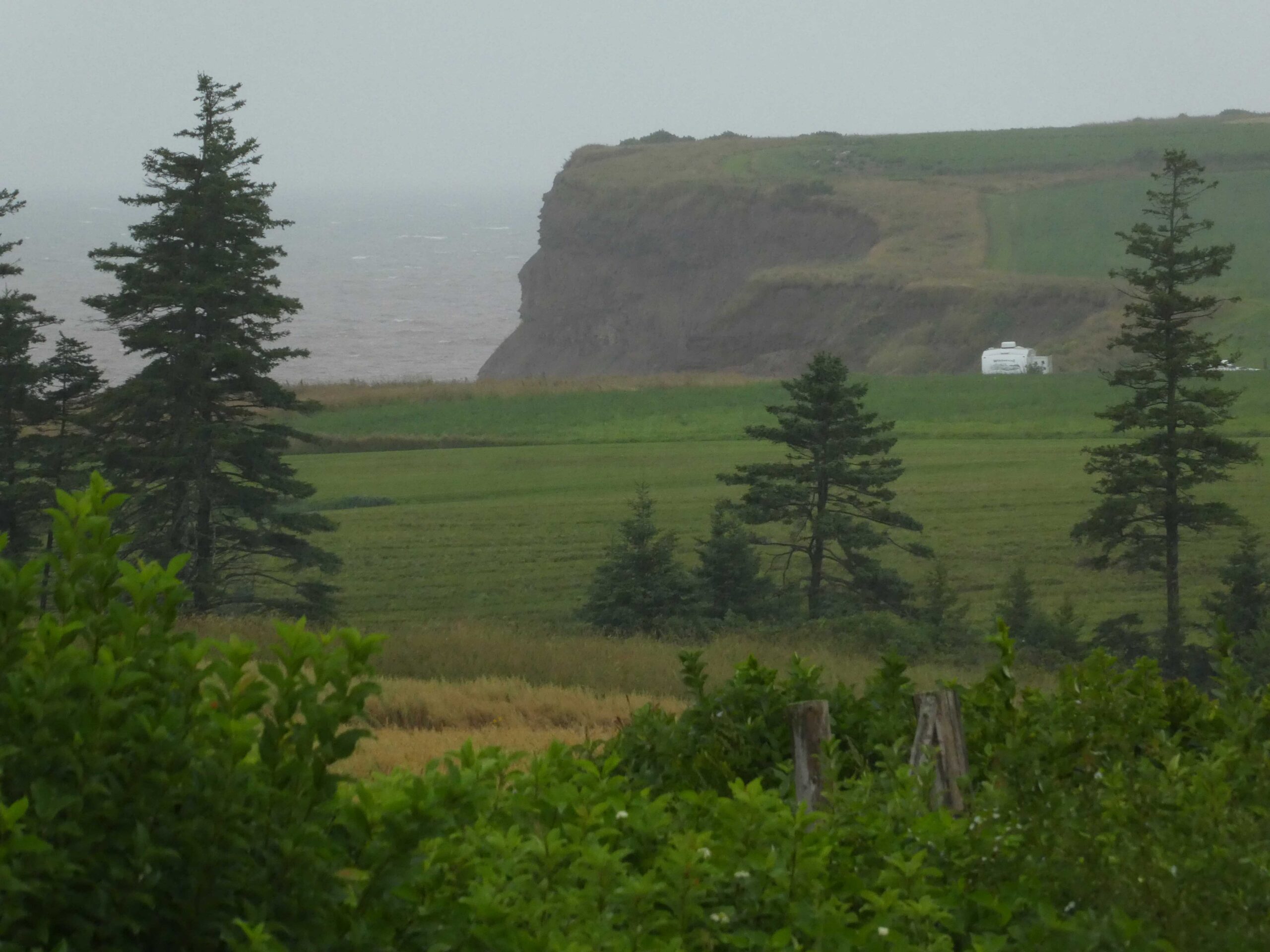Cliffs on the western shore of Prince Edward Island