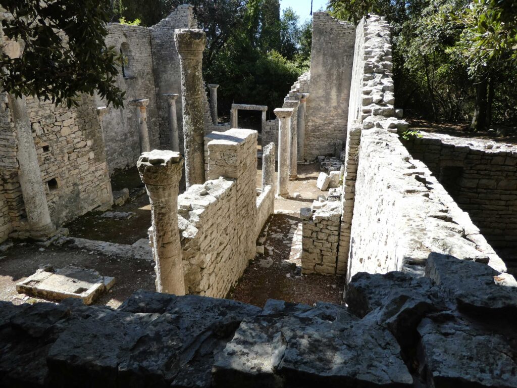 Ruins of a Byzantine church in Brijuni National Park, Croatia