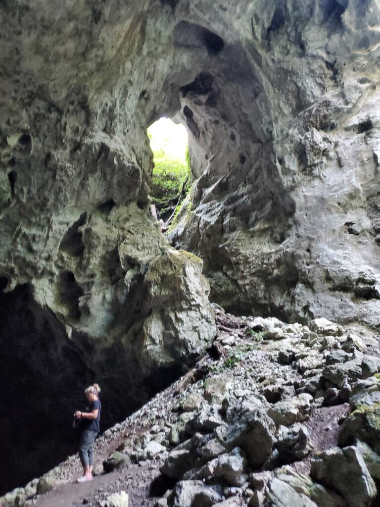What was once a passageway along the underground river of a vast karst cave system