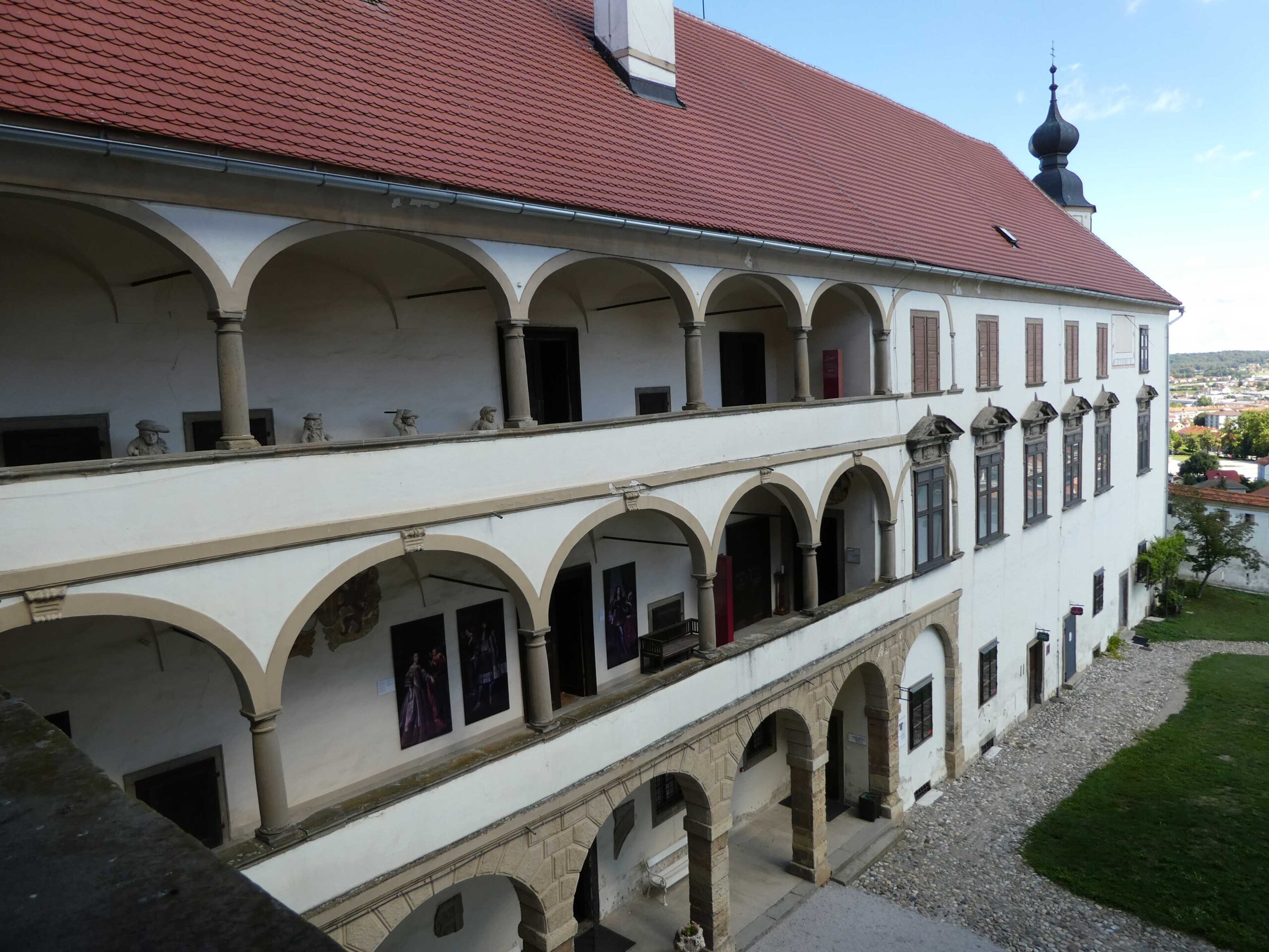 The chambers and halls of Ptuj Grad