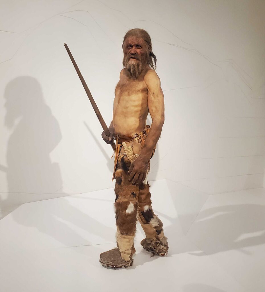 Ötzi the Iceman in Bolzano, Italy