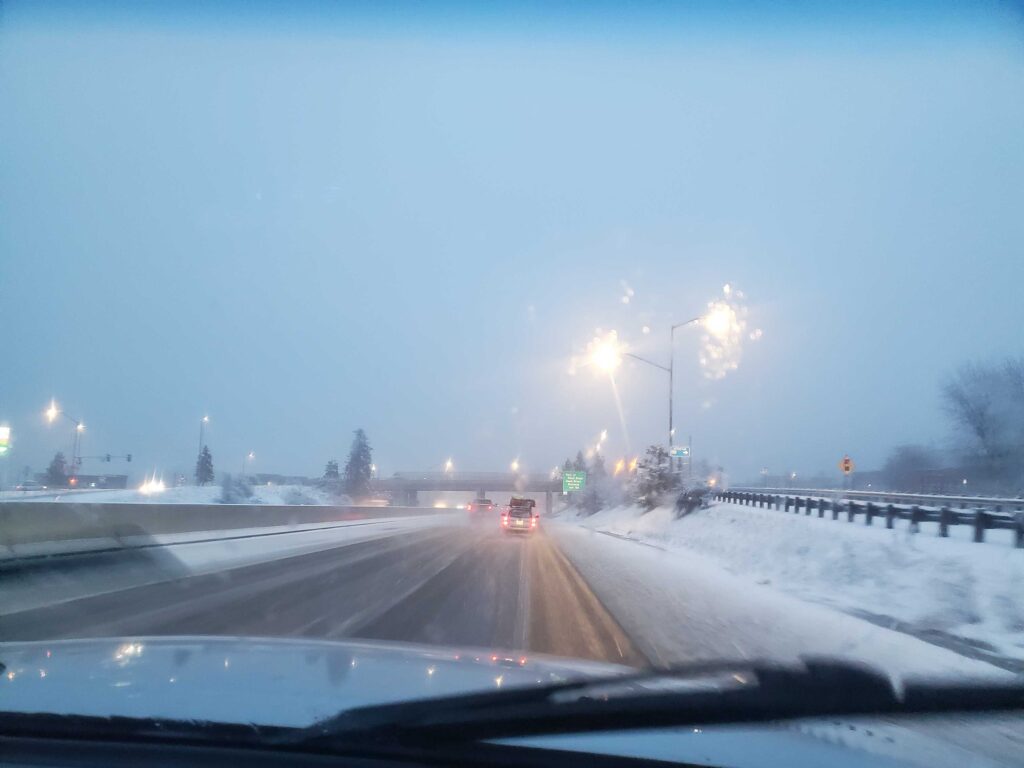 Winter weather in Hood River, Oregon